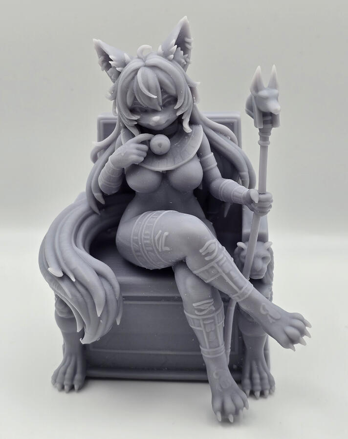 SLA/Resin printed Bastet Statue